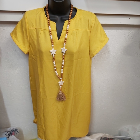 💢SOLD💢Summer yellow dress,  flowy, light and easy wear - Picture 4 of 6